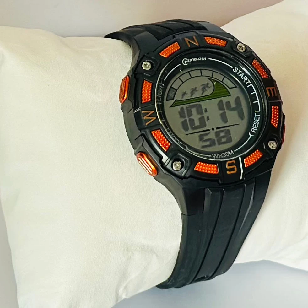 Mingrui or Vizion brand kids' digital sports watch.