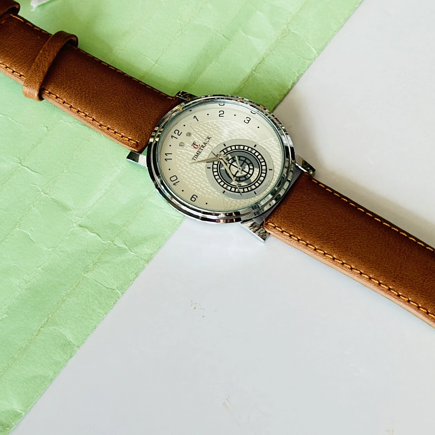 Timetrack quartz analog watch