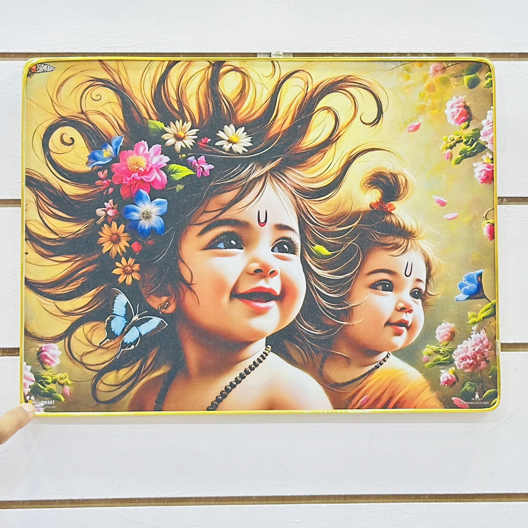 Baby Krishna decorative photo frame suitable for home decor. …..4JVZH