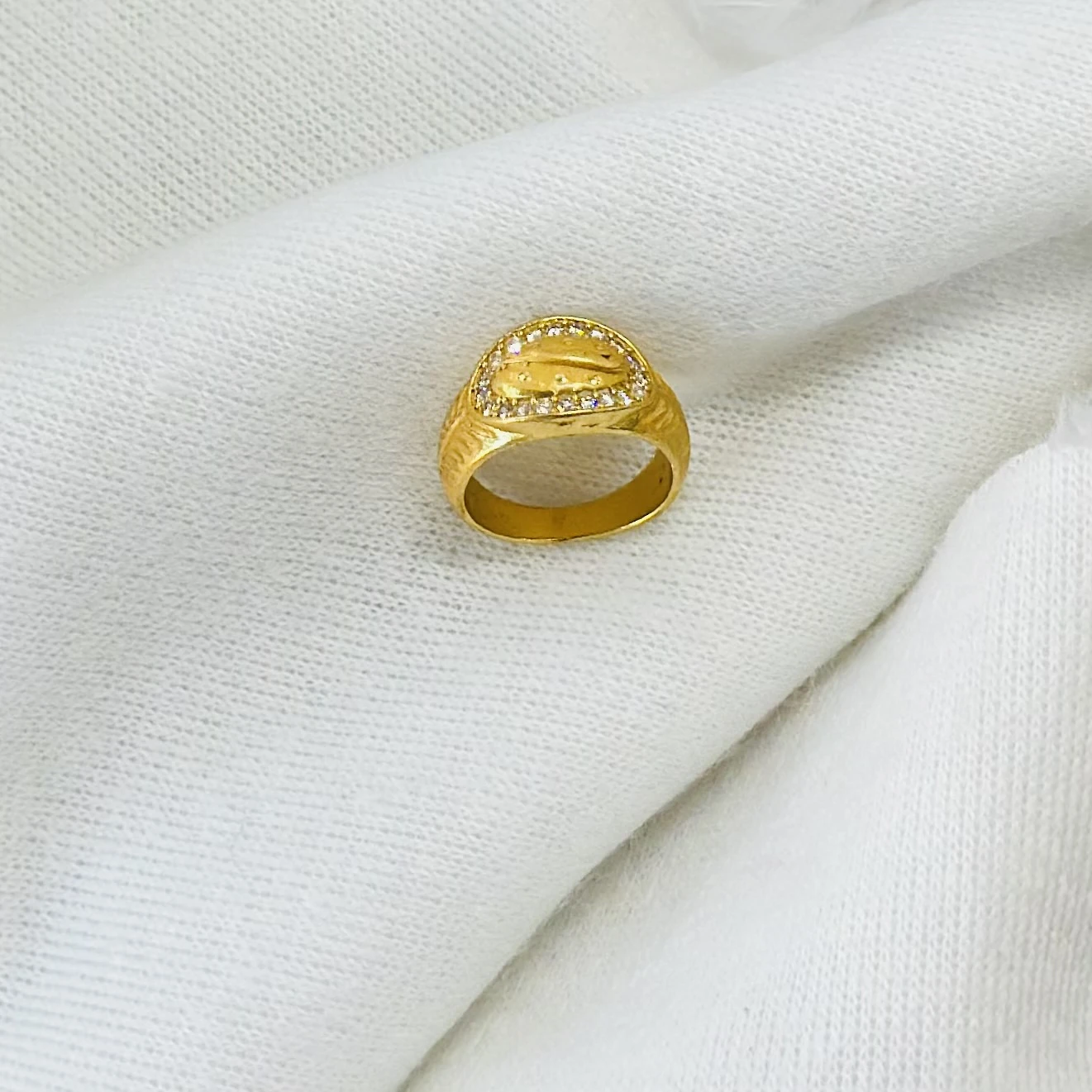 Gold plated or gold men's ring