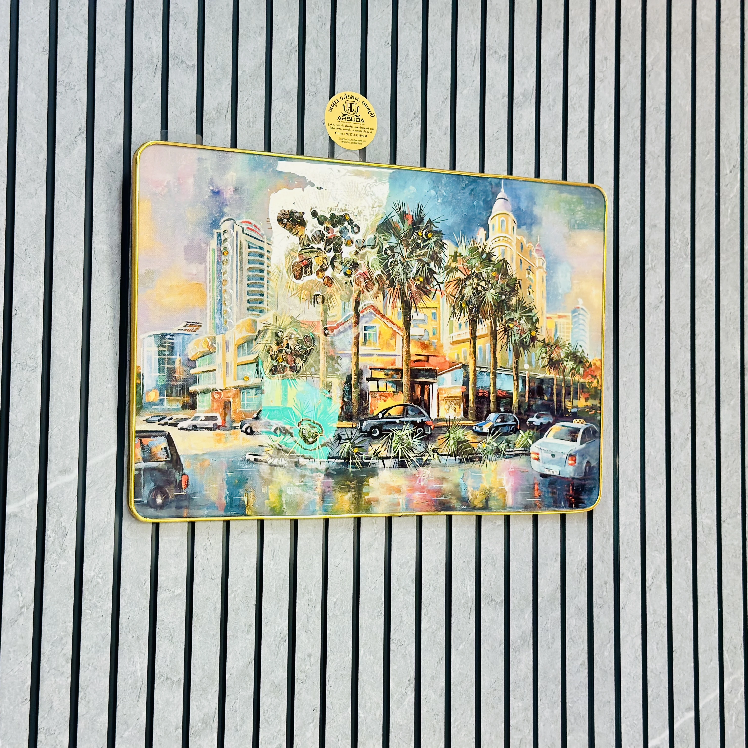 Cityscape canvas wall art(SKU-5I51G1)