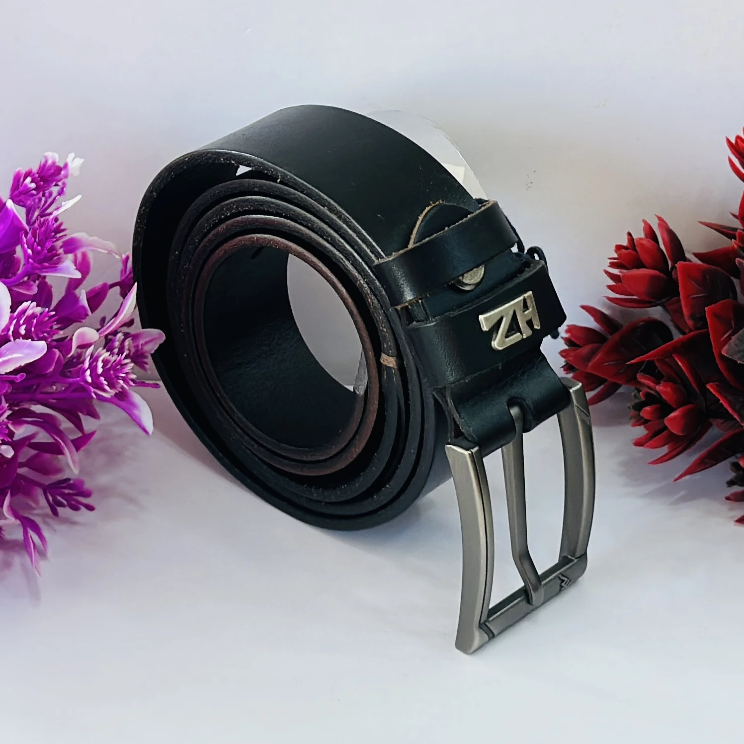 Leather World Mens Genuine Leather Belt