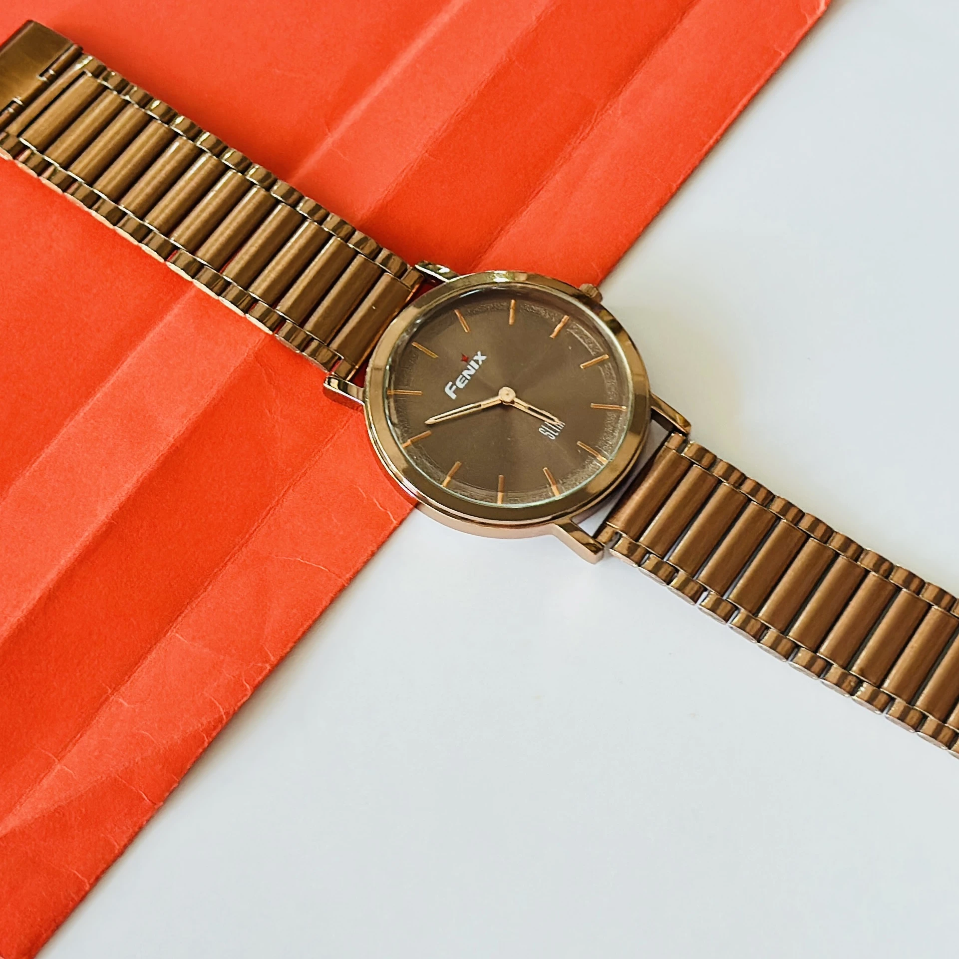 Brown Analogue watch