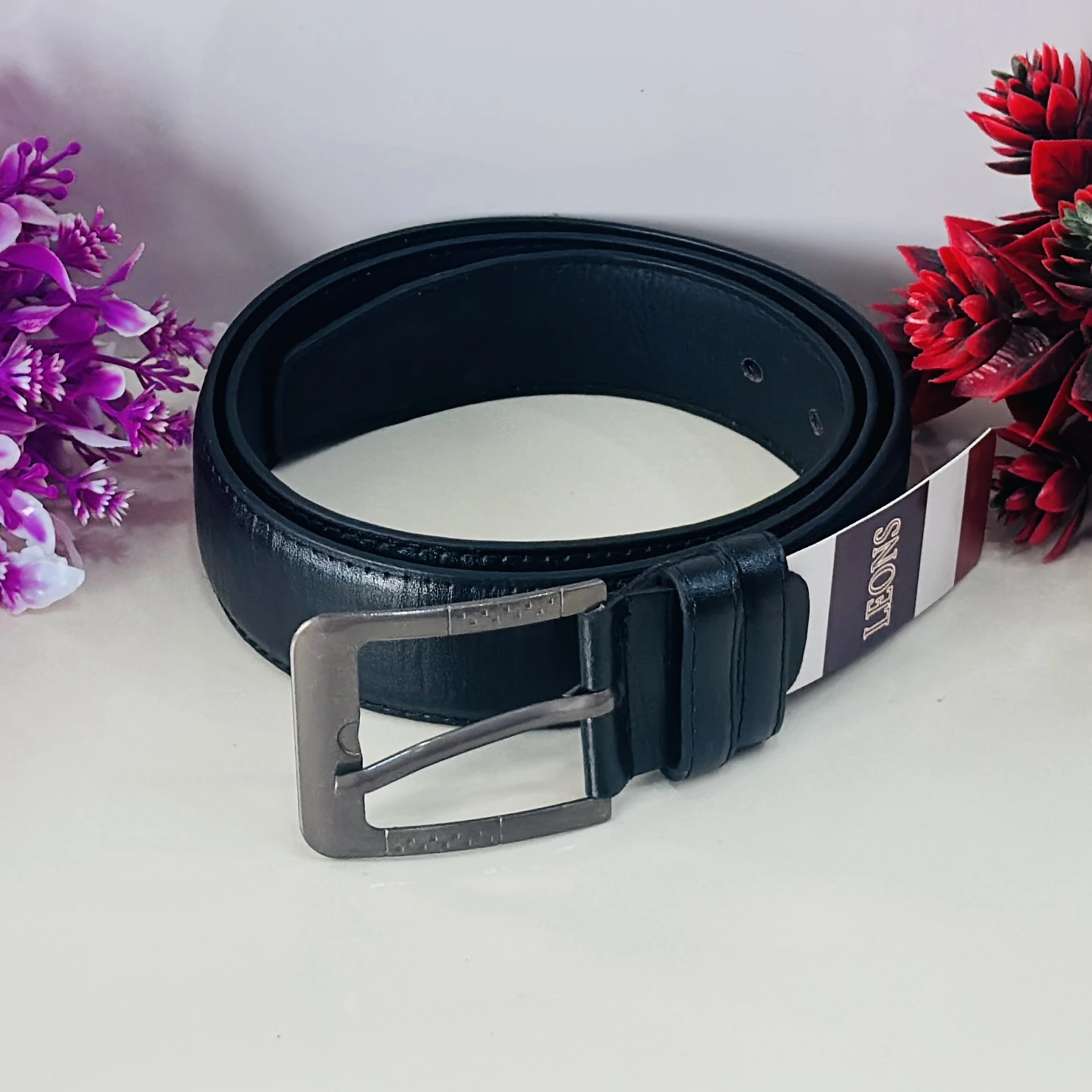 Black men's belt