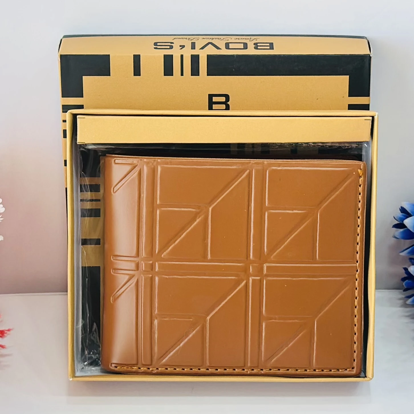 Bovi's Men Brown Genuine Leather Wallet.