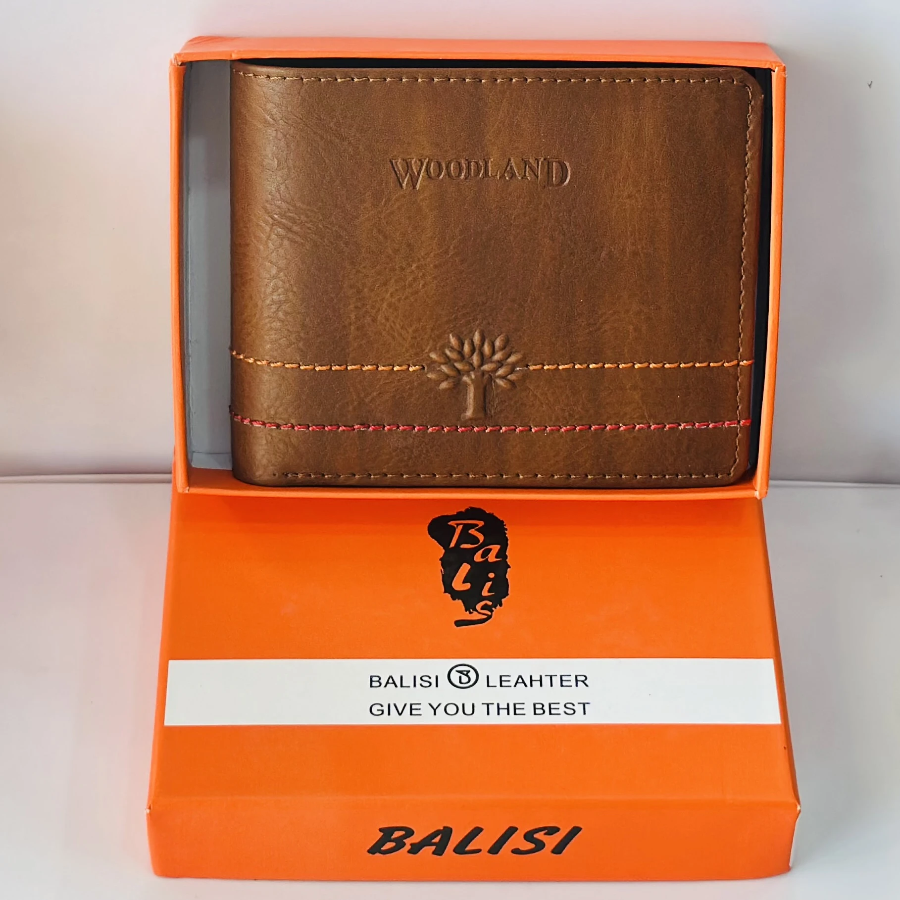 Woodland leather bi-fold wallet