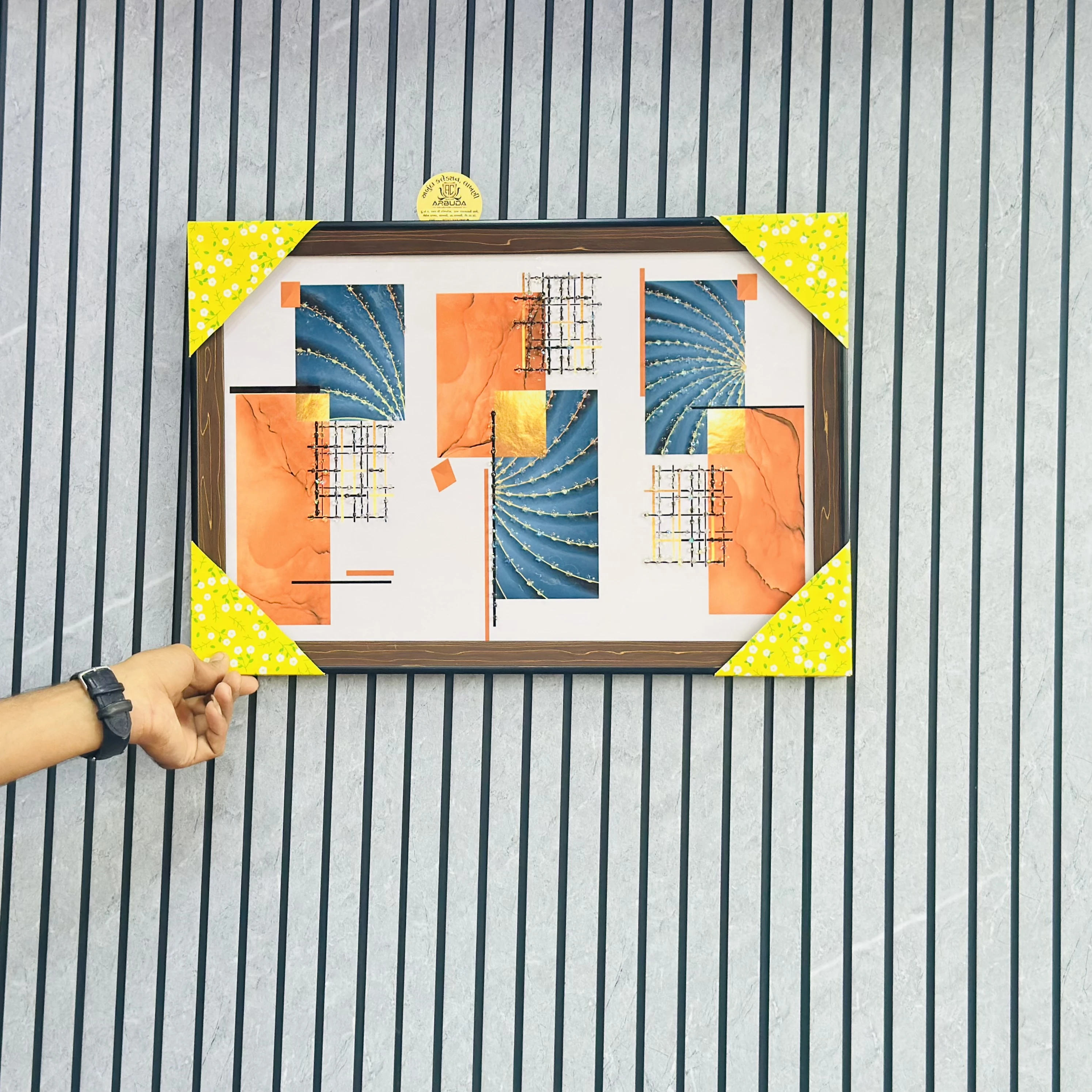 Modern abstract art wall frame(SKU-GN94Y5)