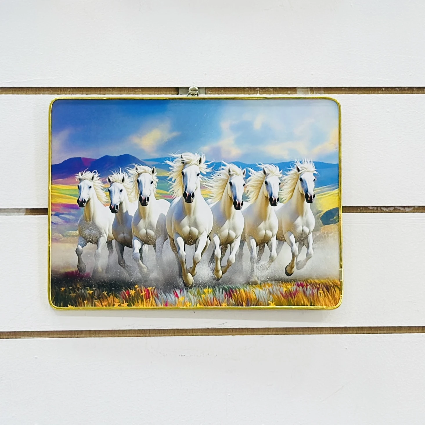Seven Horses Running Frame…. X4PO96