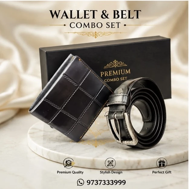 Wallet & Belt Combo Set