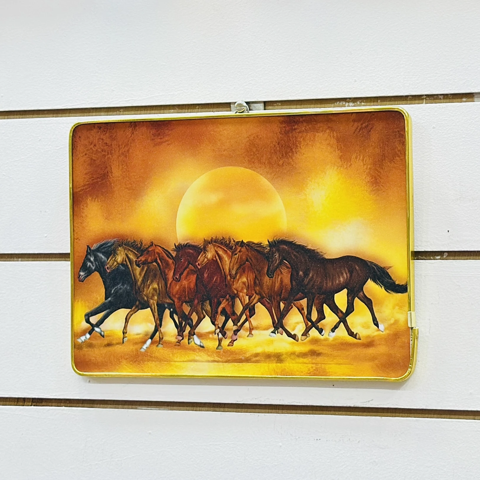Seven Running Lucky Horses Design….. W445O5