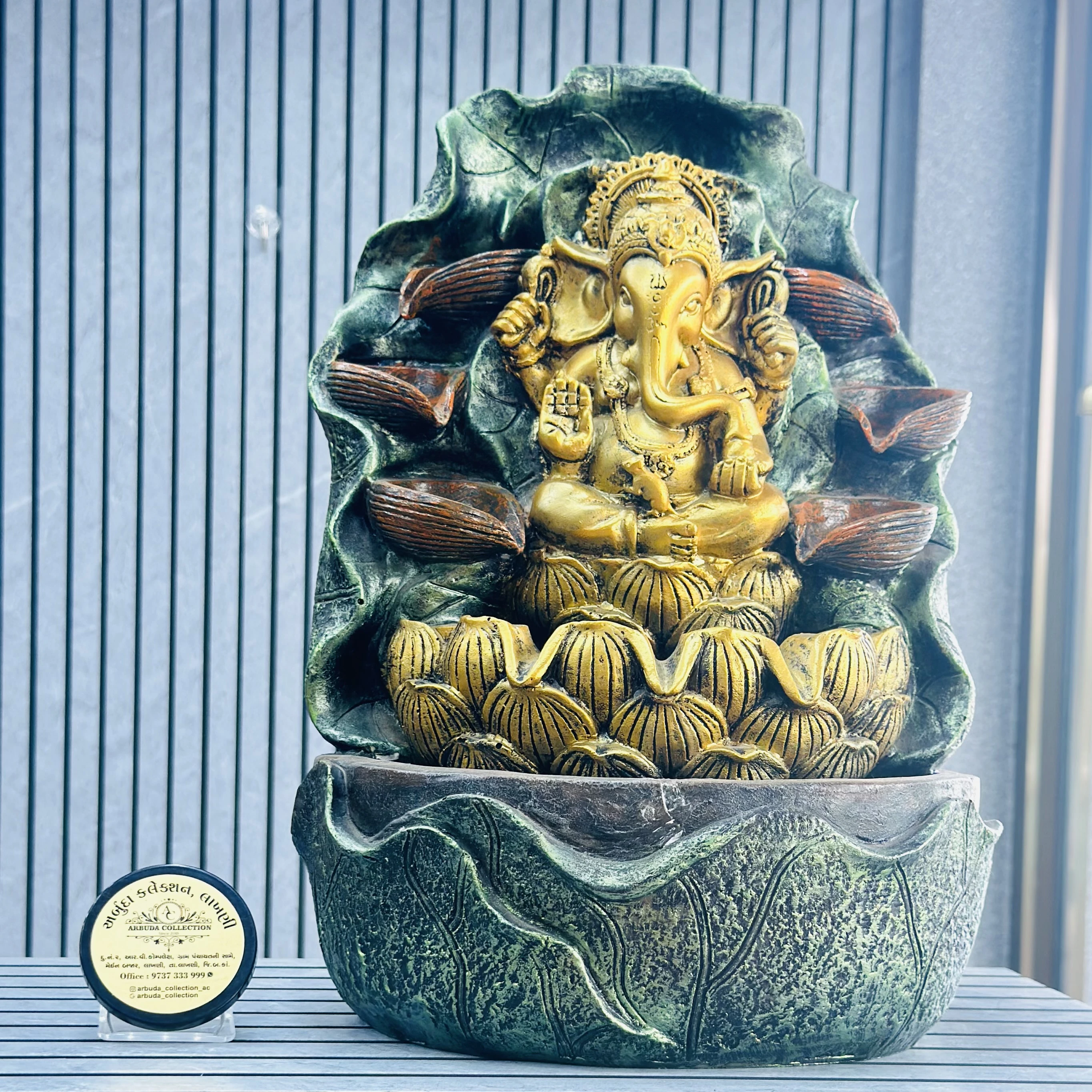 Ganesha tabletop water fountain