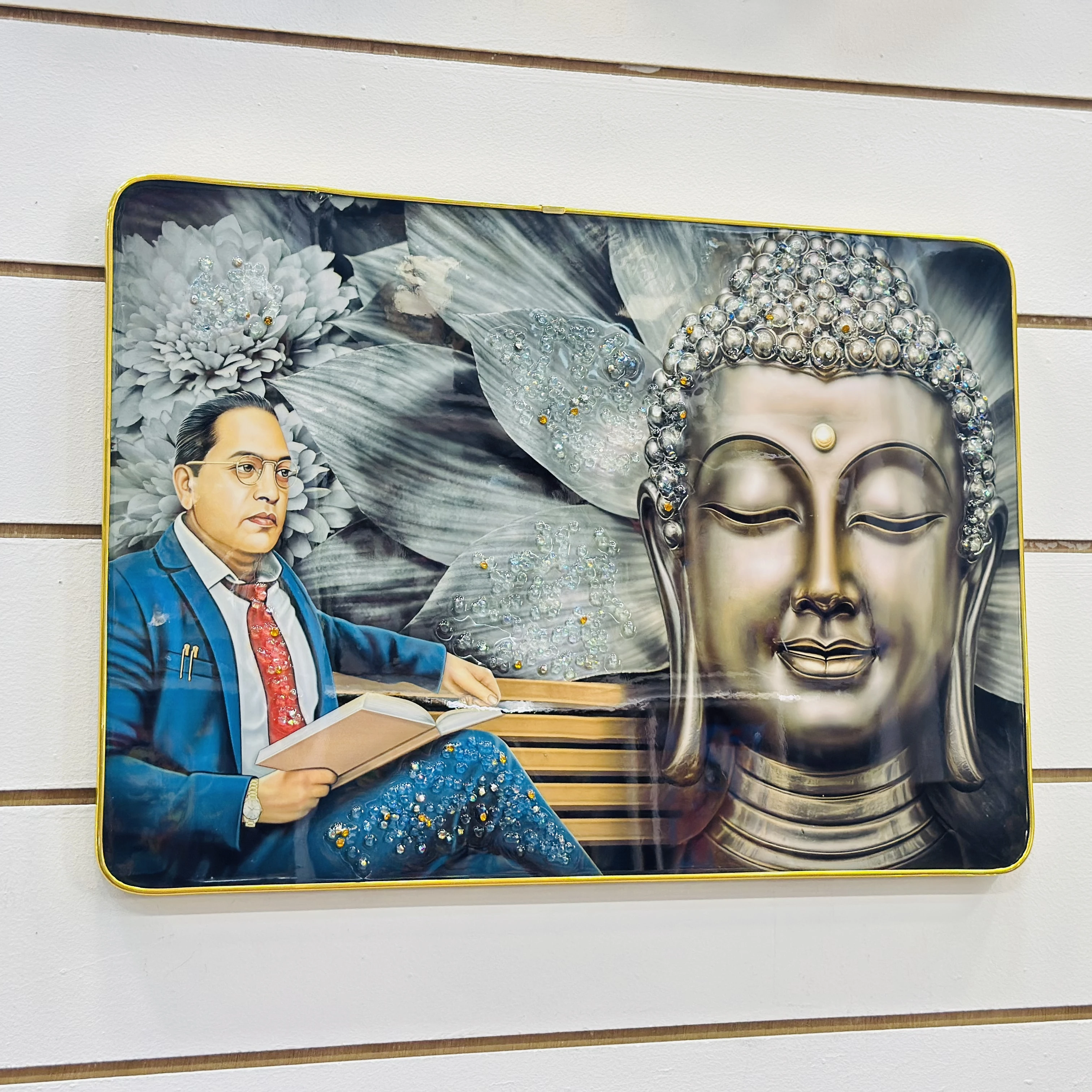 Dr. B. R. Ambedkar and Buddha Photo Frames(SKU-C4P33L)