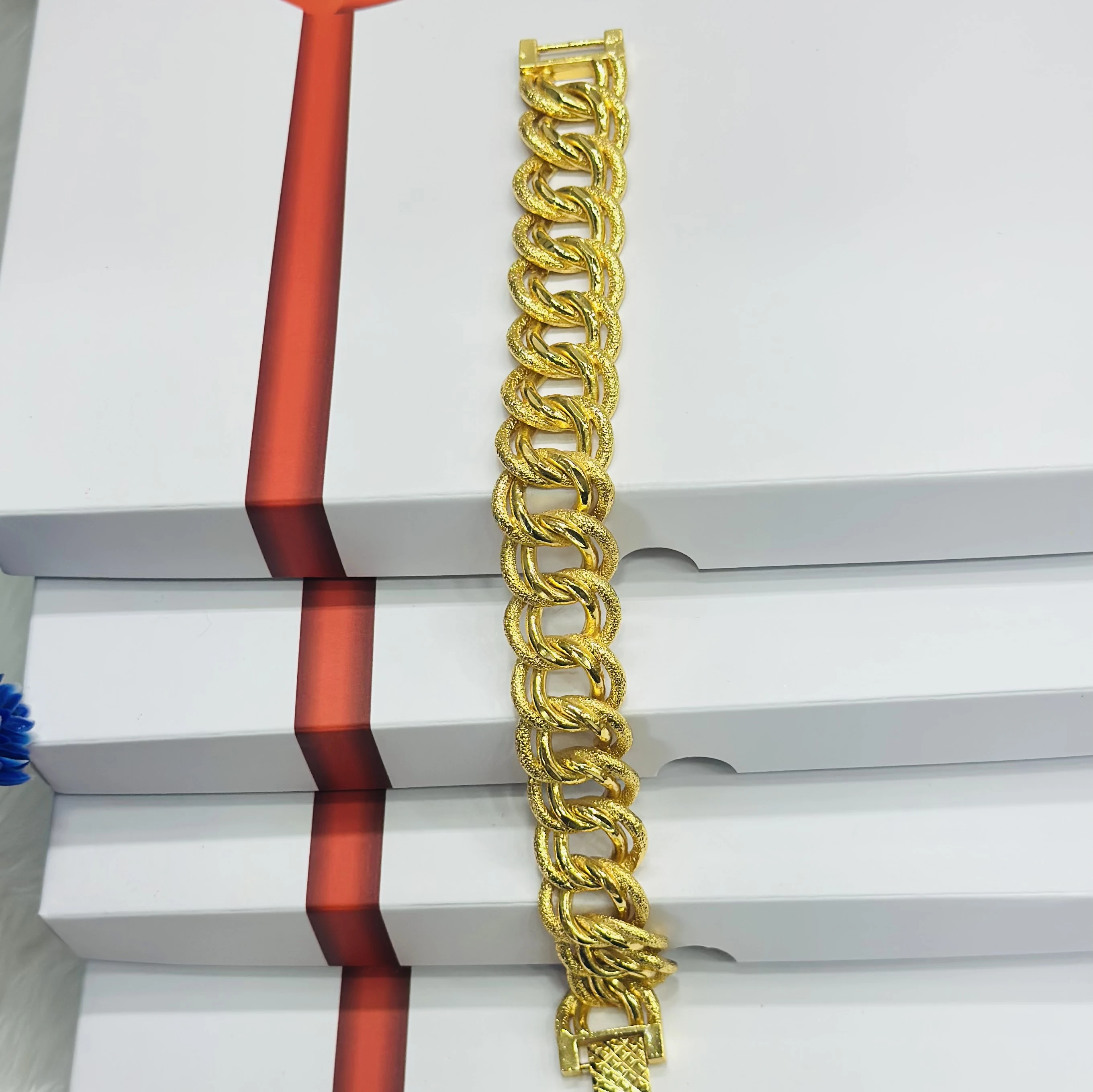 1 GRAM GOLD DIAMOND BRACELET FOR MEN