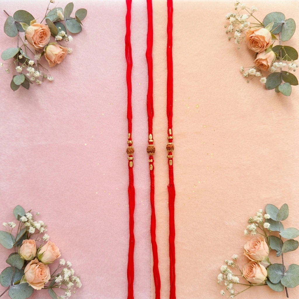 Red thread Rakhi bracelets