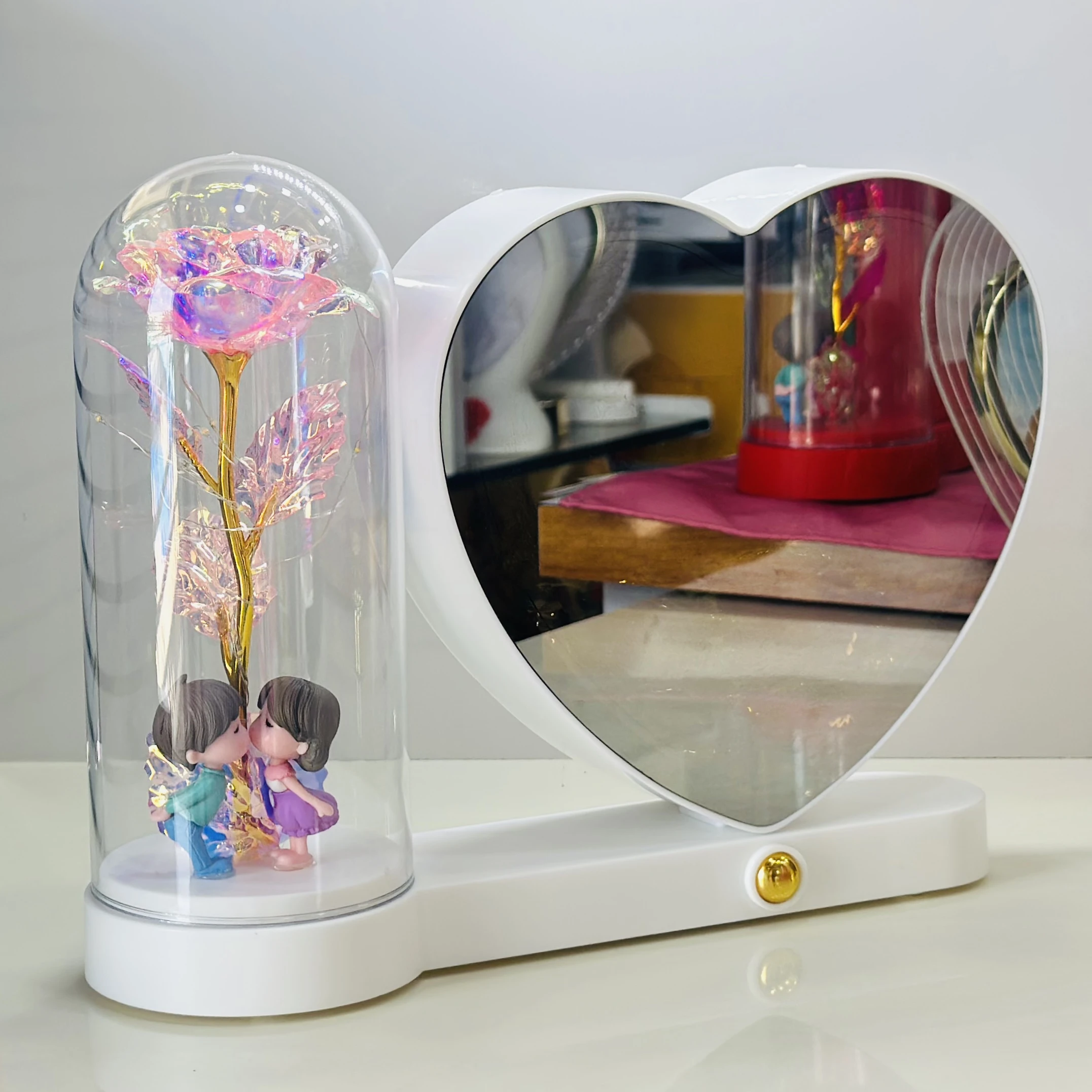 Eternal Rose in Glass with LED Light(SKU-8LM45U)