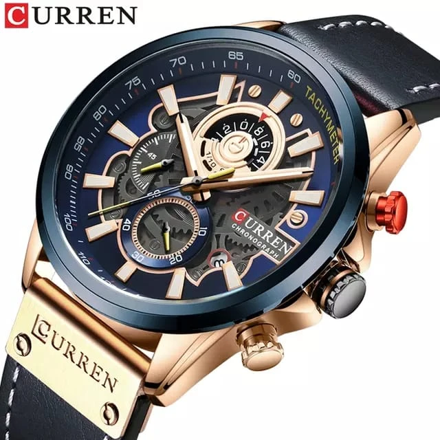 Curren men's quartz chronograph watch