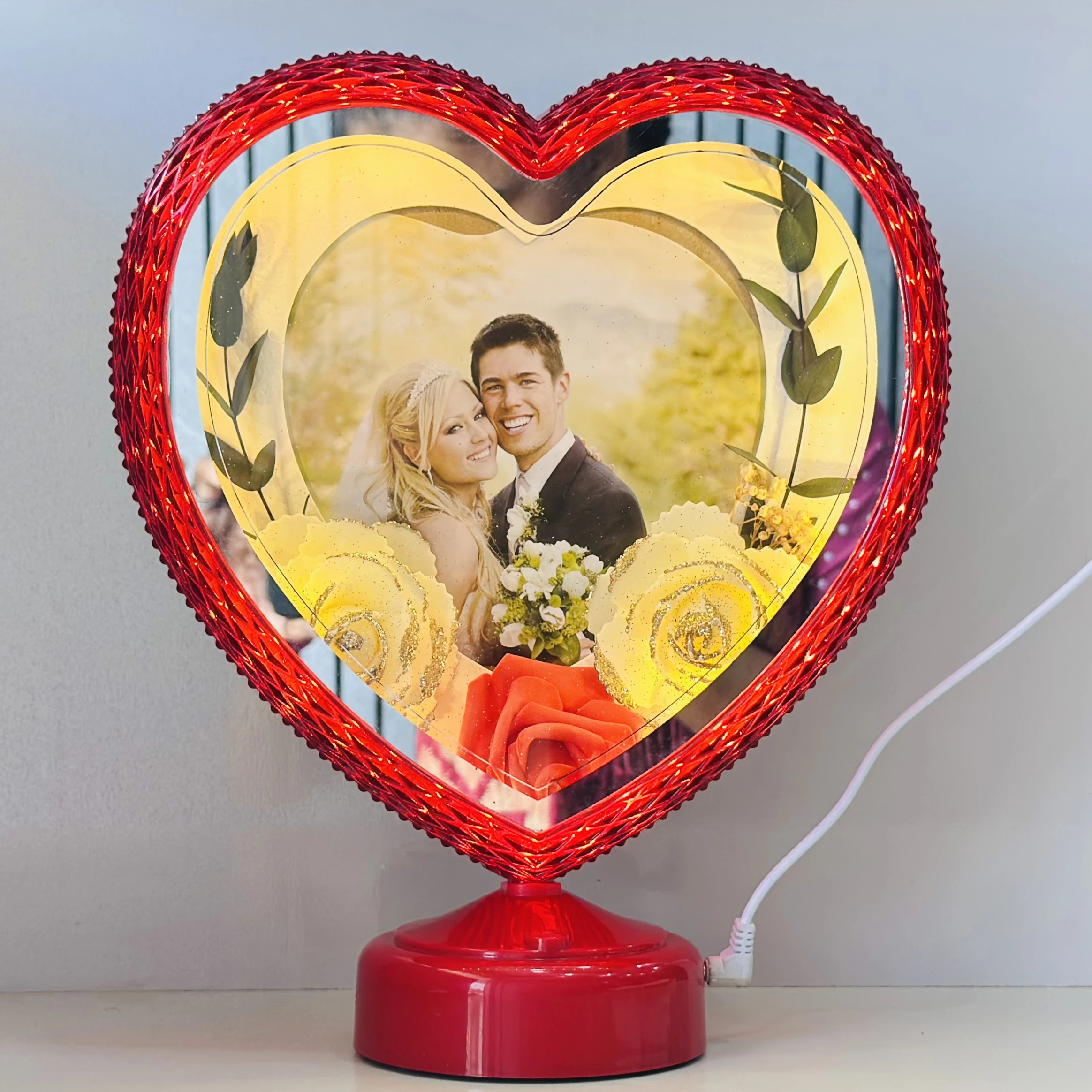 Red Heart LED Photo Frame (SKU-FULWOB)