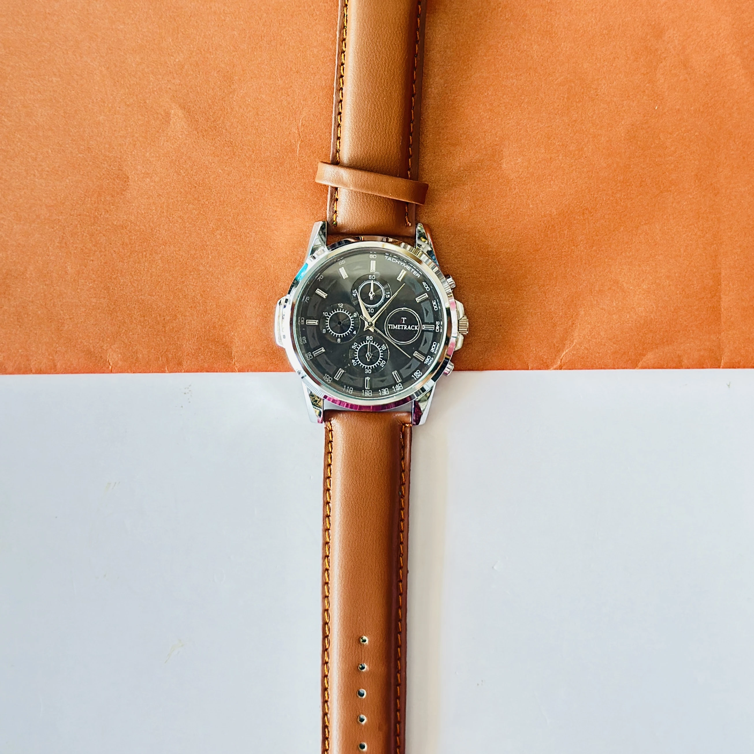TIMETRACK branded analog watch