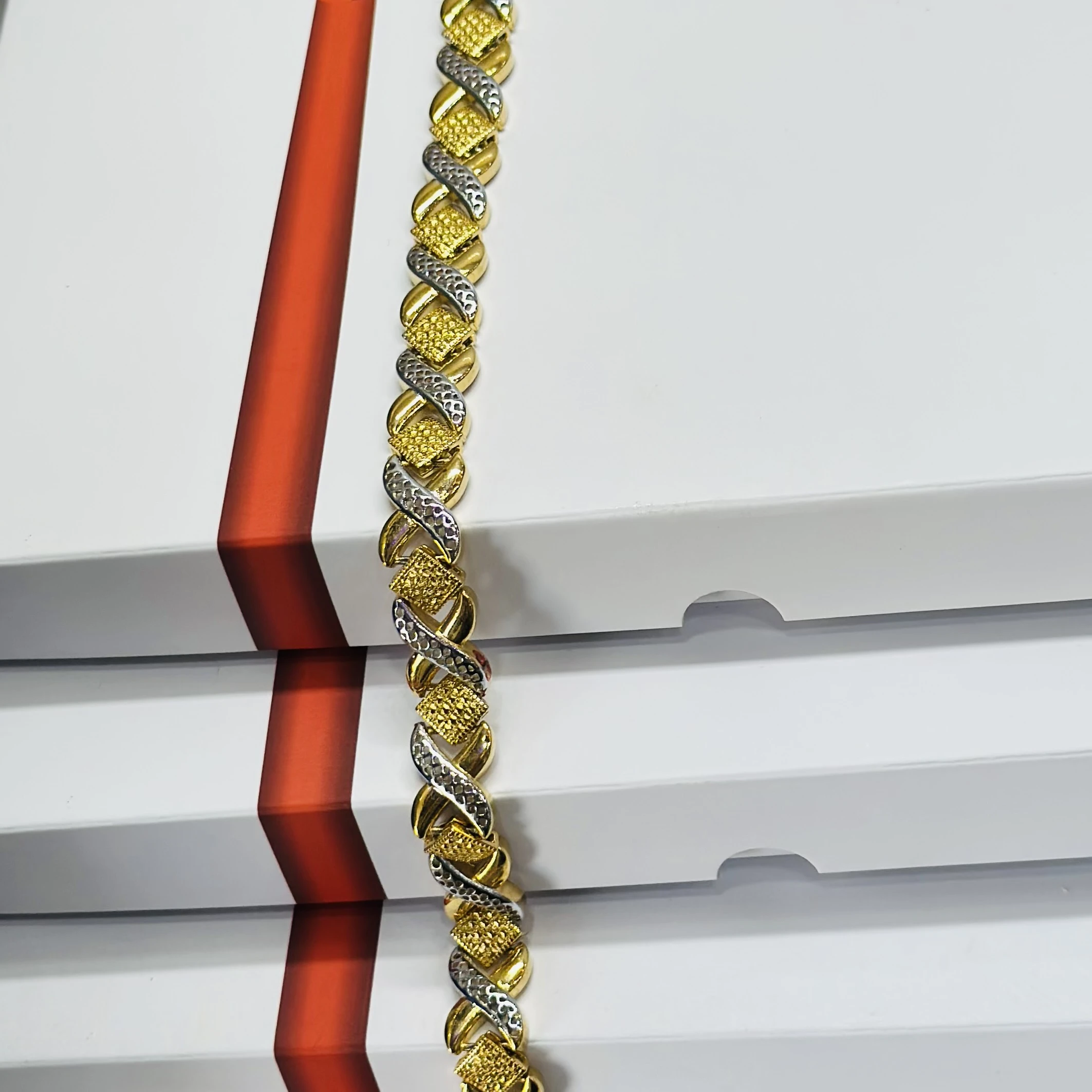 1 GRAM GOLD DIAMOND BRACELET FOR MEN