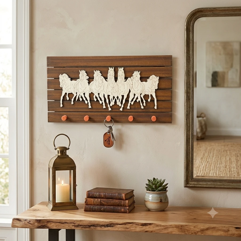 Wooden key holder (SKU-JH50ZD)