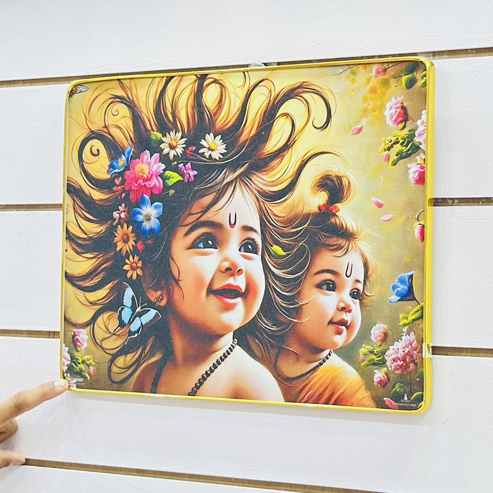 Baby Krishna decorative photo frame suitable for home decor. …..4JVZH