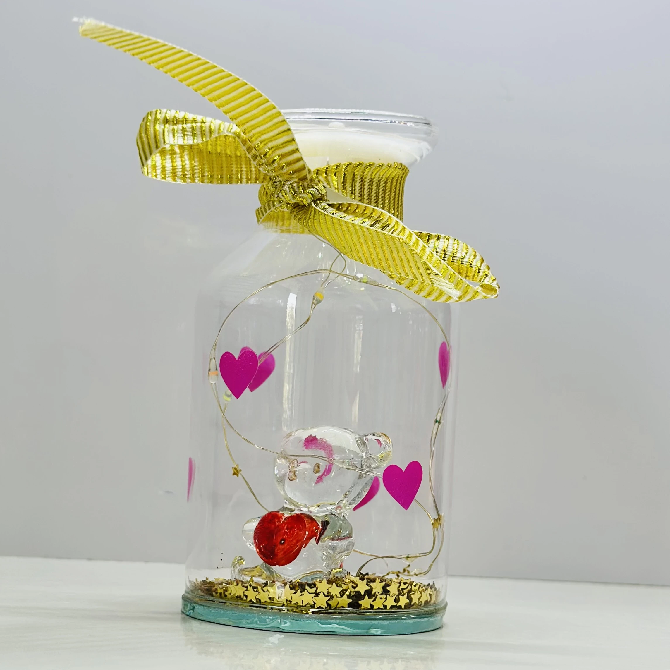 Glass Bottle with Wire String LED Light for Your Loved Ones(SKU-ABE5YQ)