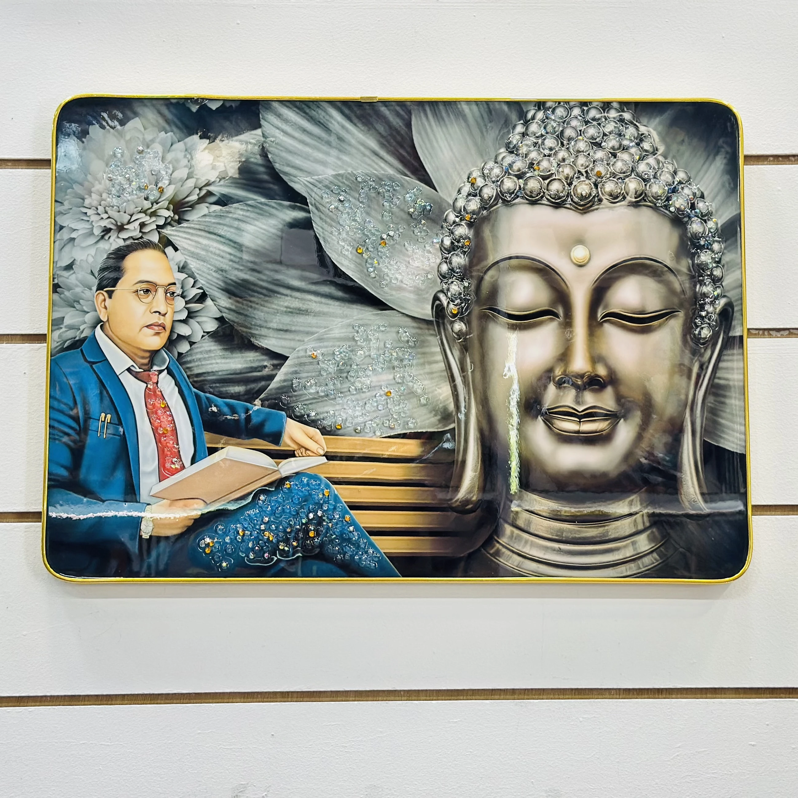 Dr. B. R. Ambedkar and Buddha Photo Frames(SKU-C4P33L)