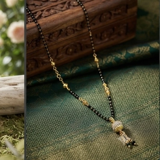 Gold plated mangalsutra