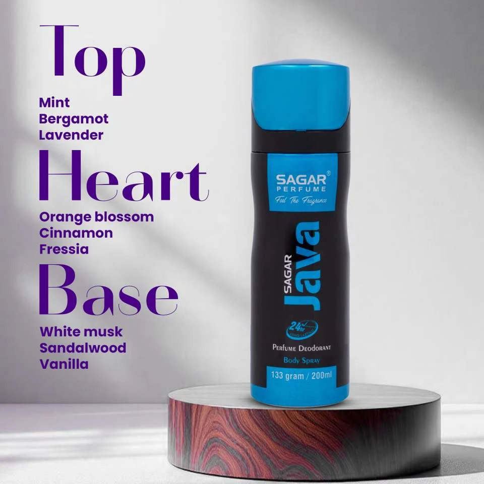 Sagar Java Perfume Deodorant Body Spray.