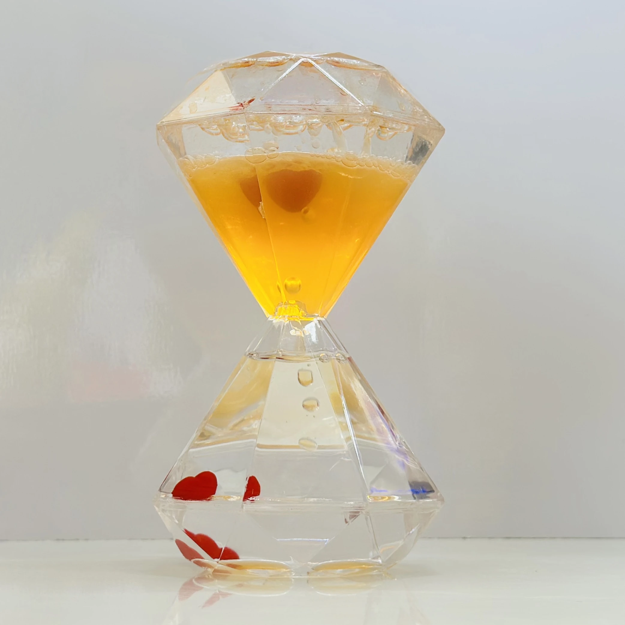 Antique Orange Liquid Sand Timer Decorative Item Showpiece(SKU-84AUUF)