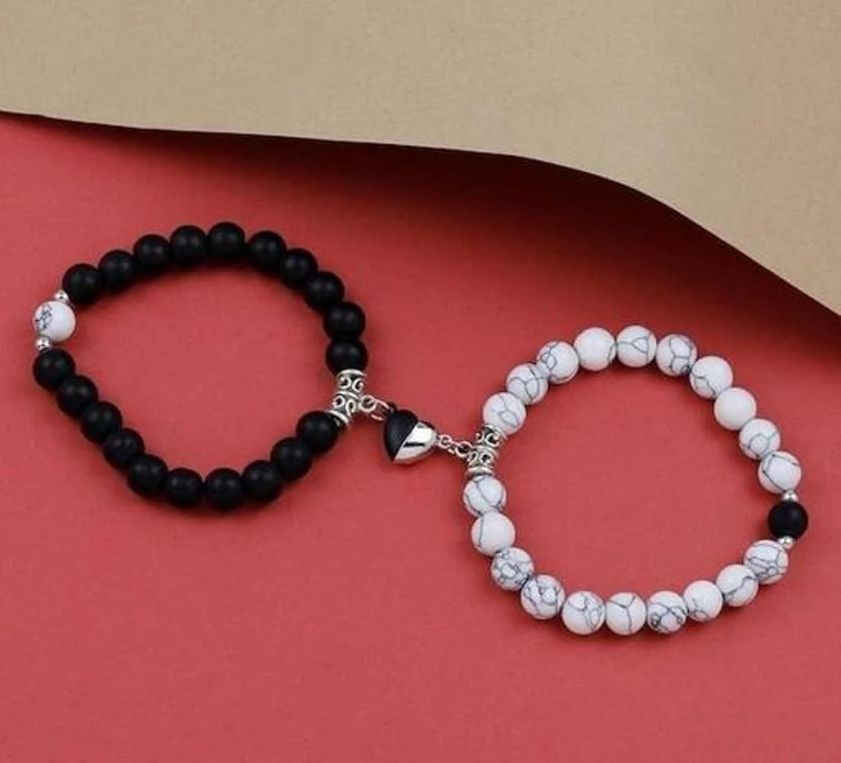 Magnetic Couples Bracelets 2 Pcs Matching