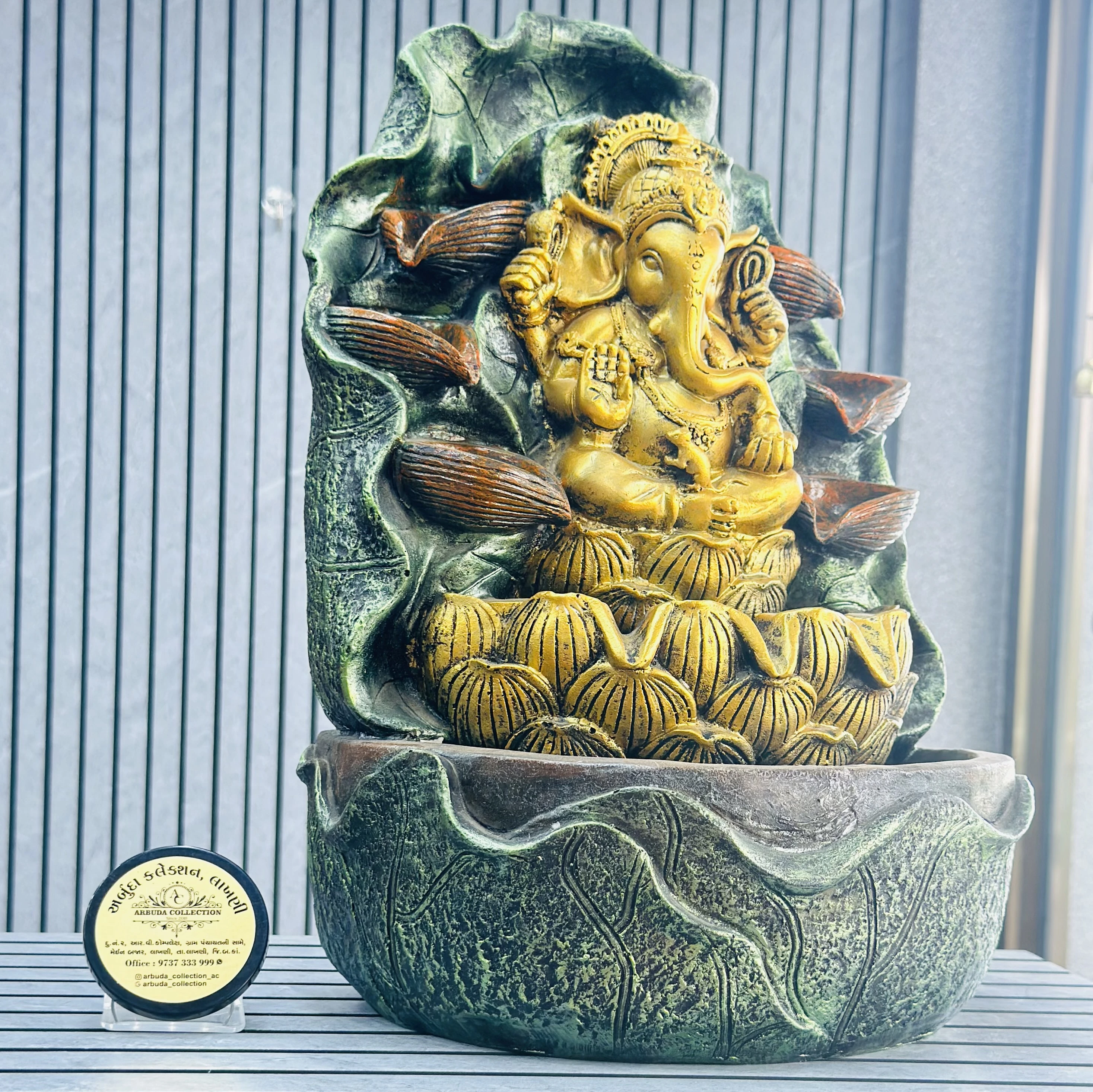 Ganesha tabletop water fountain