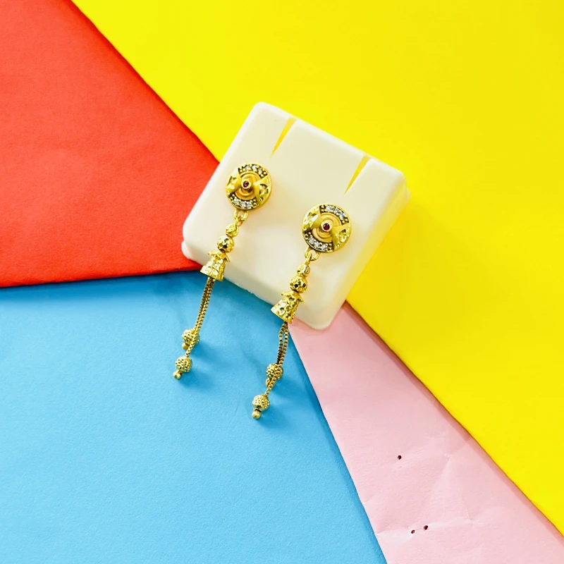 traditional gold drop earrings