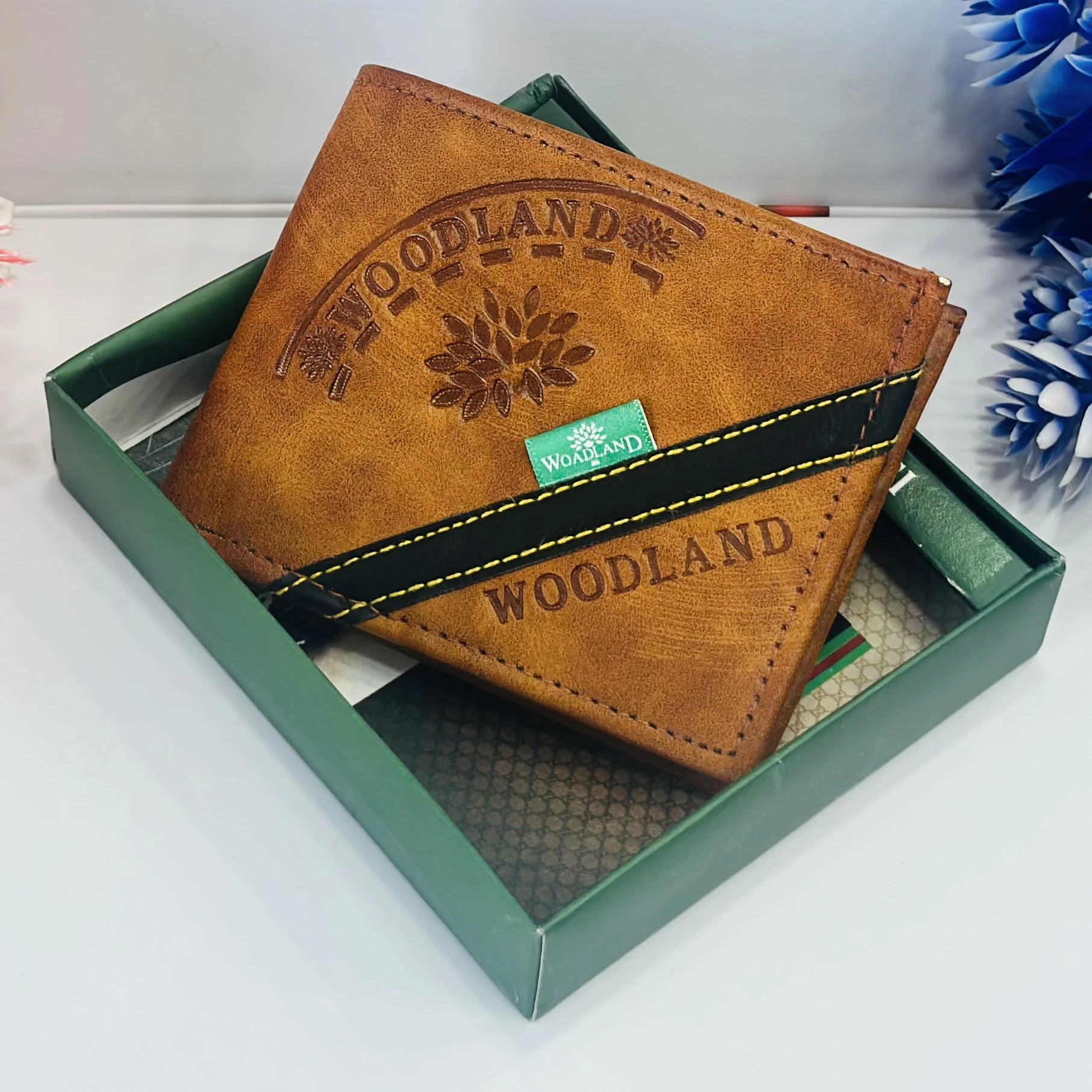 Woodland Black Men Leather Wallet