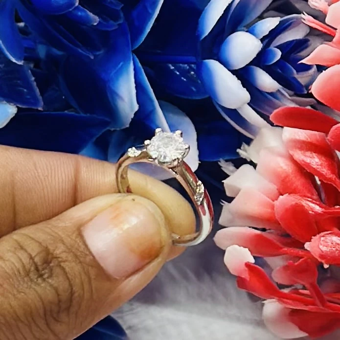 An adjustable silver-plated ring