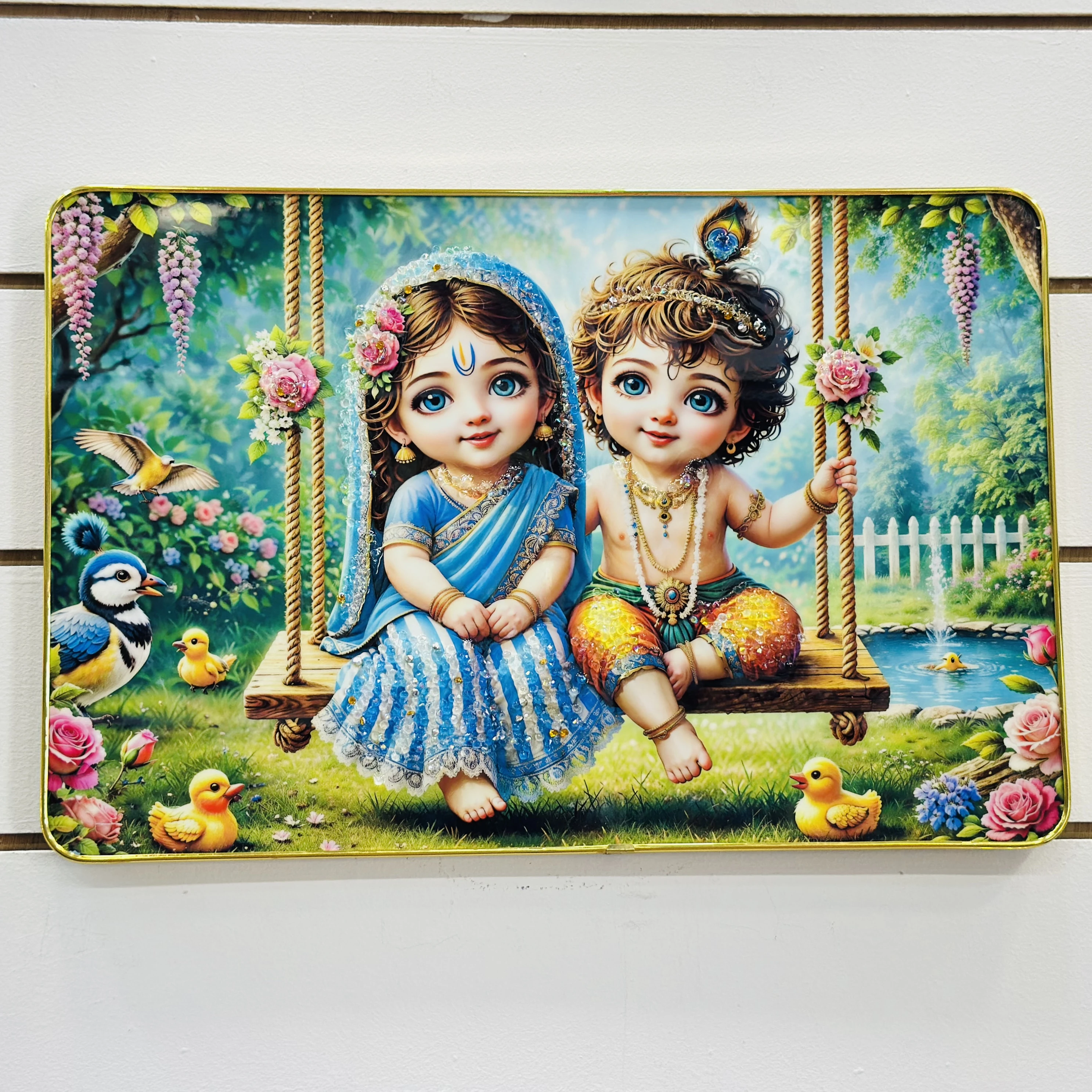 Little cute Radha Krishna Frame (SKU-MN72K5)