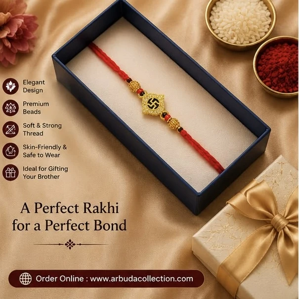 Swastik Designer Rakhi