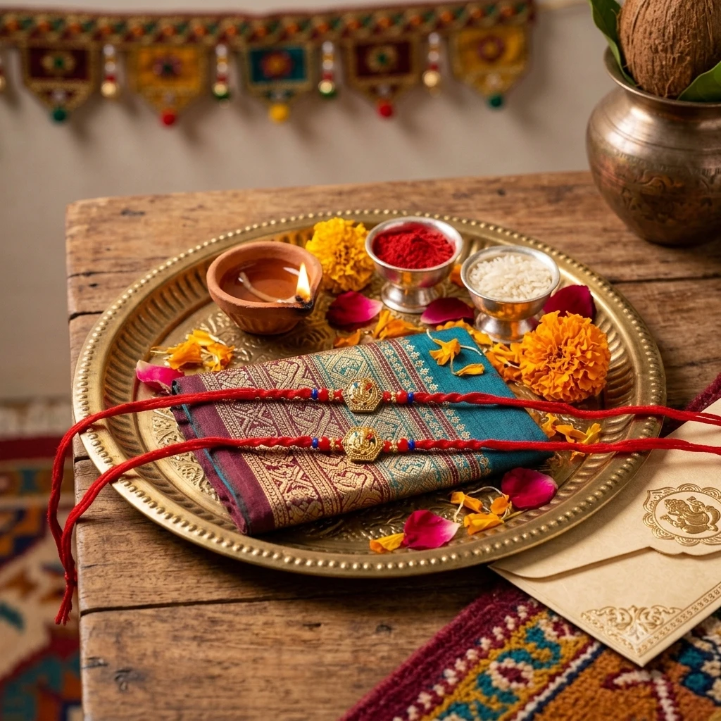 Traditional Raksha Bandhan bracelets,