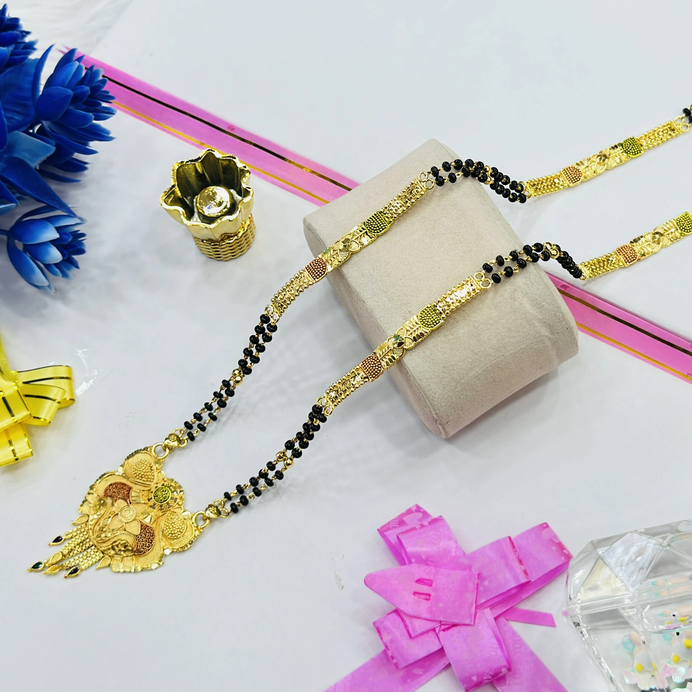 Gold plated alloy mangalsutra