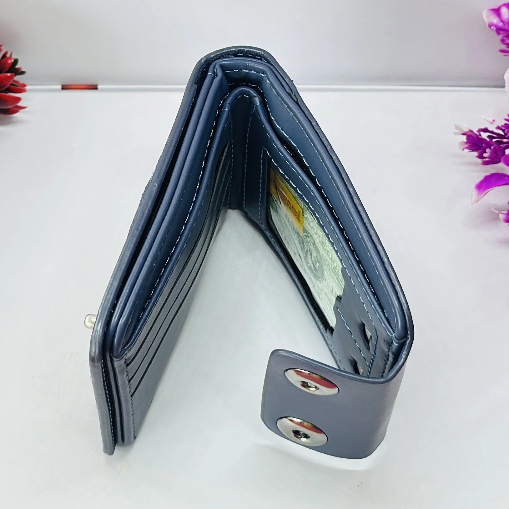 Balisi men's PU leather bi-fold or tri-fold wallet