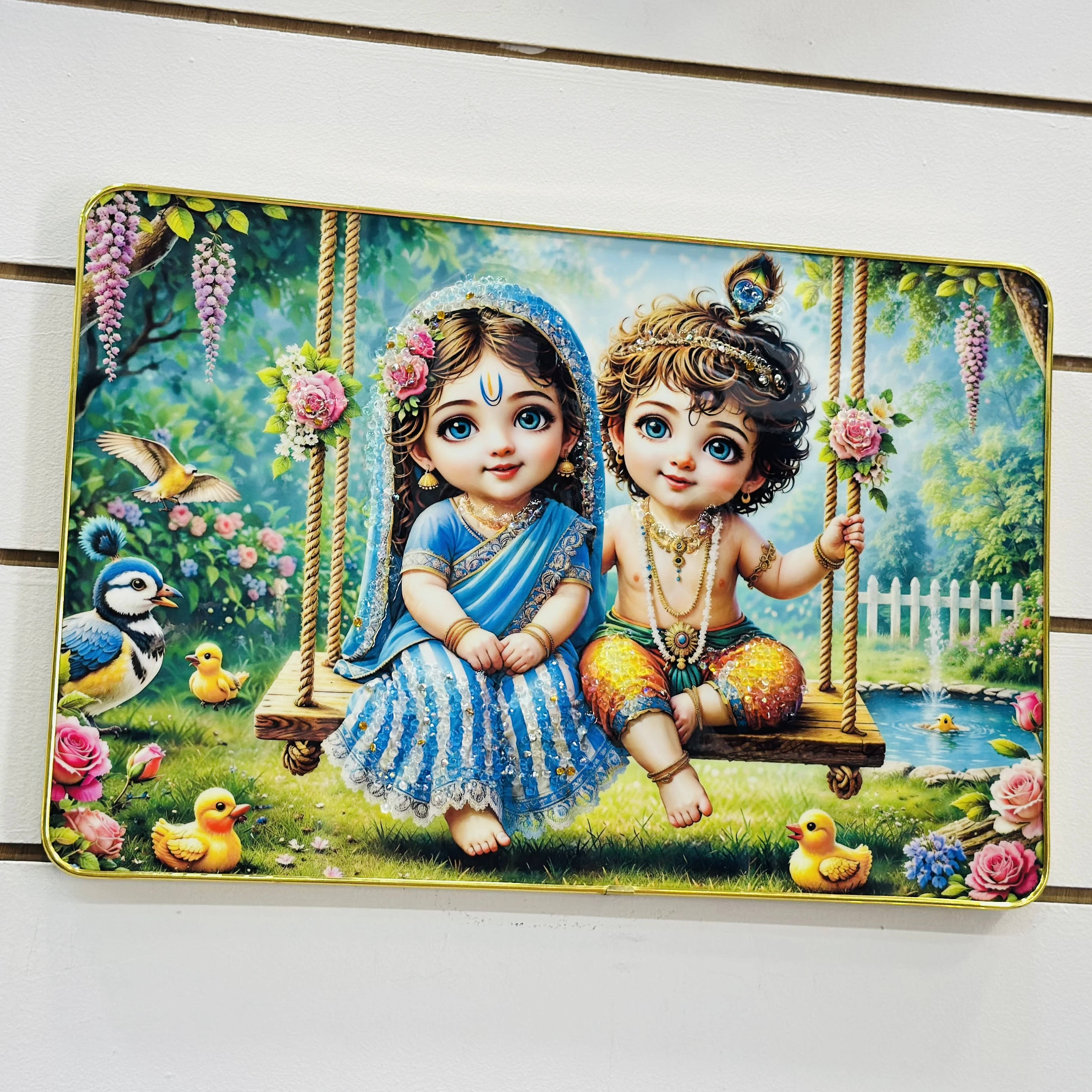 Little cute Radha Krishna Frame (SKU-MN72K5)
