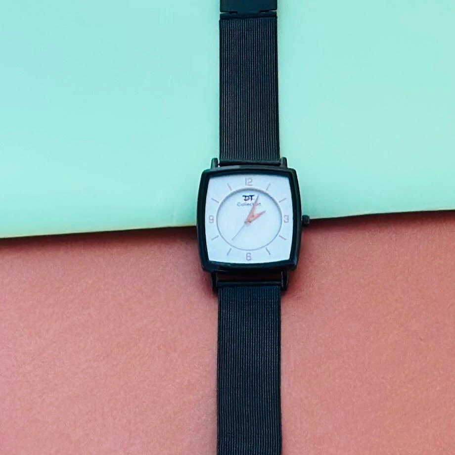 Black analog watch