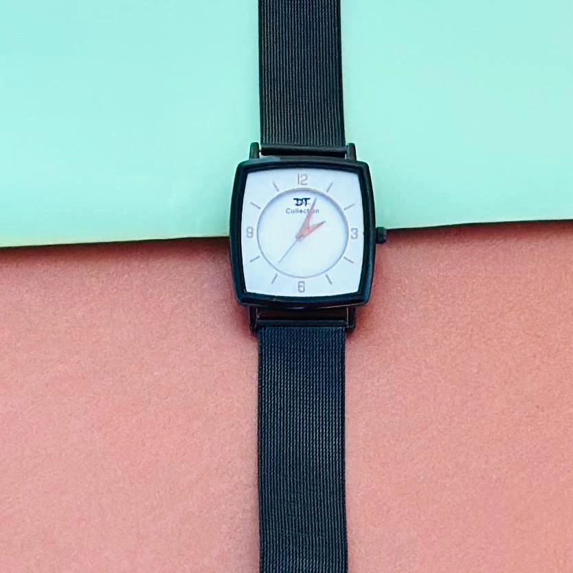 Black analog watch
