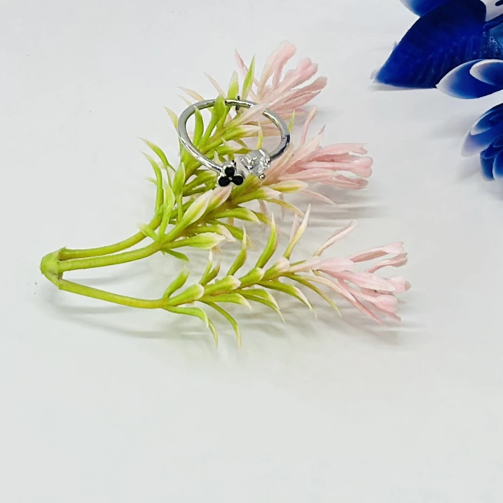 silver tone cuff ring