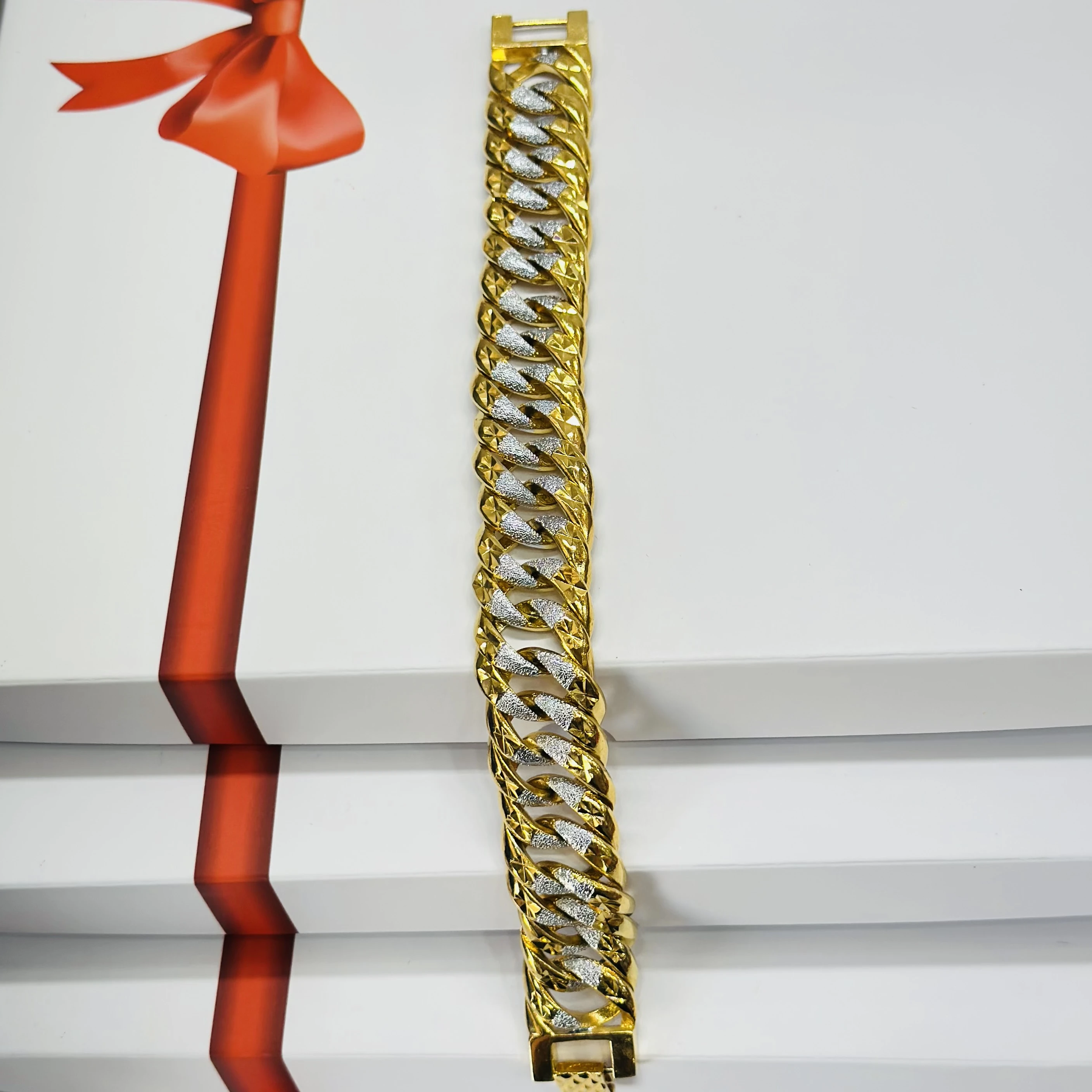1 GRAM GOLD DIAMOND BRACELET FOR MEN