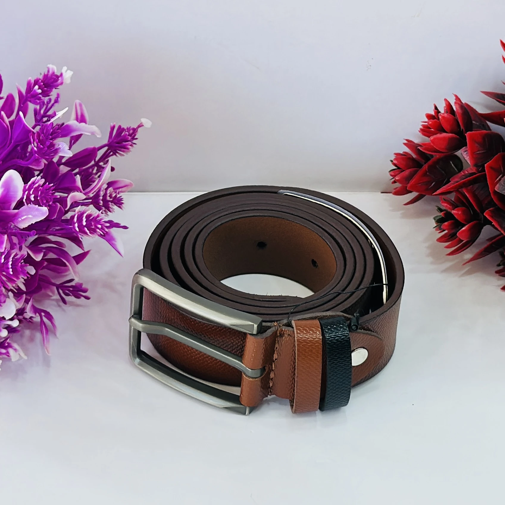Formal Brown Genuine Leather Belt