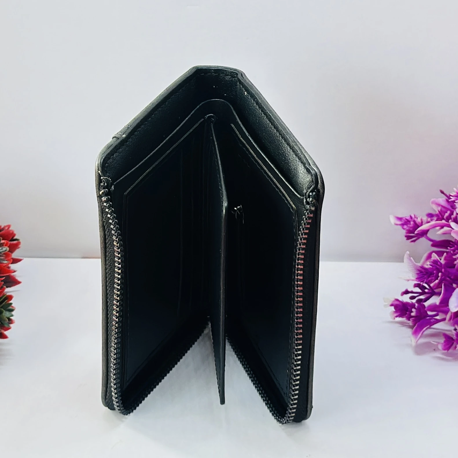 Grey "Balisi" leather-style men's wallet