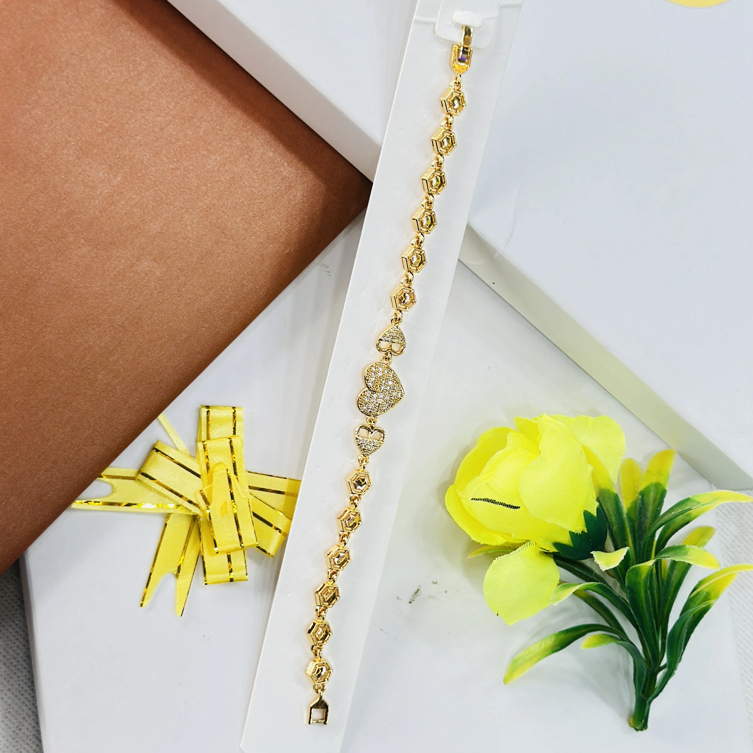 Gold -plated or 22K gold bracelet