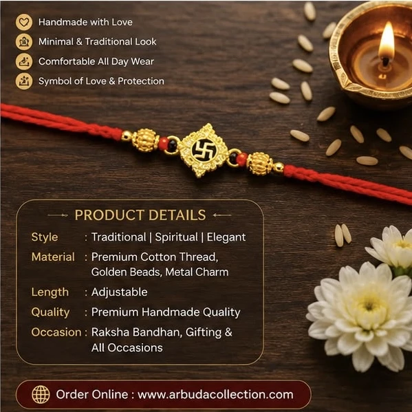 Swastik Designer Rakhi