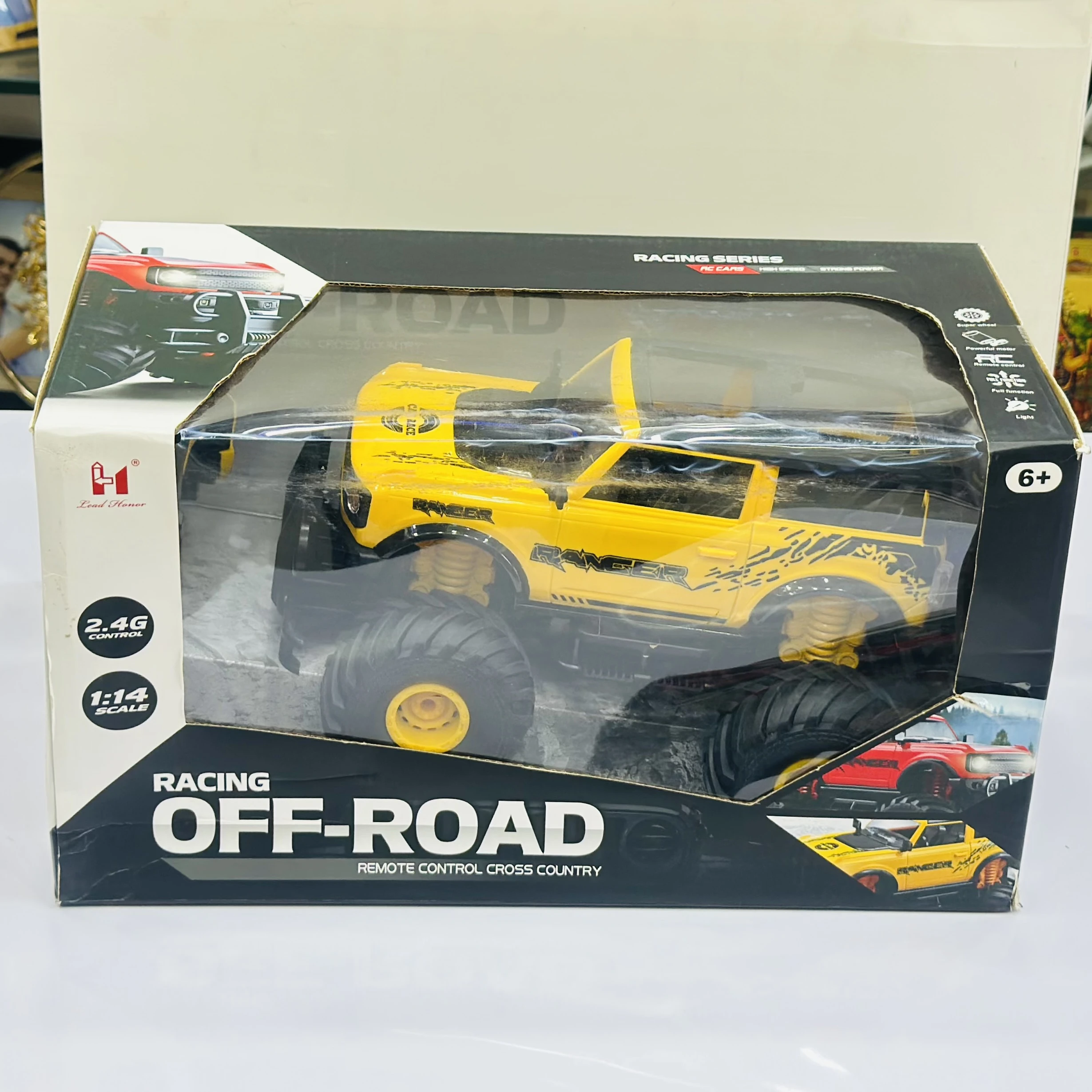 New Bright or similar brand 1:14 scale "Racing Off-Road" remote control Ford Bronco toy truck